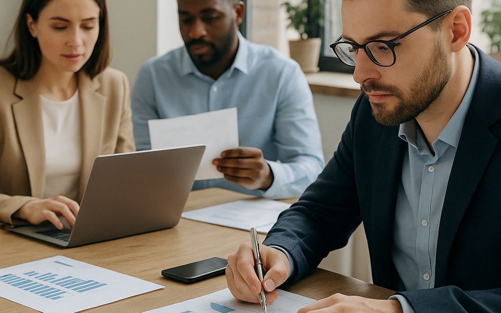 Professionisti al lavoro in ufficio